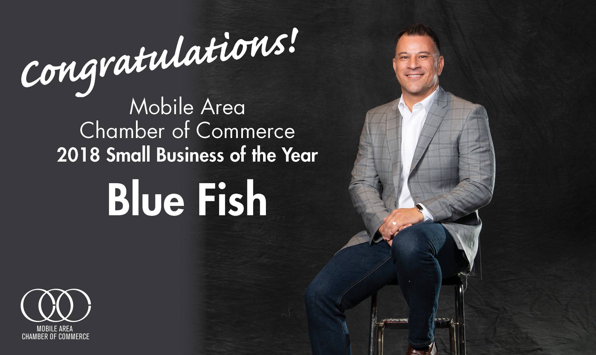 Blue Fish named Mobile Chamber of Commerce Small Business of the Year