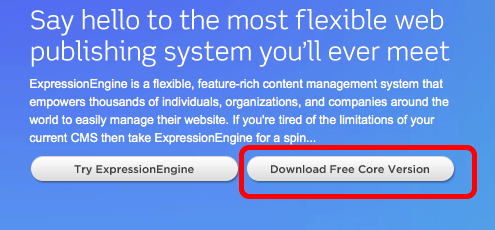 ExpressionEngine Core Version