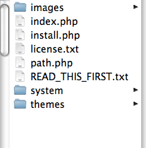 Opened ExpressionEngine folder