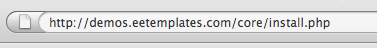 ExpressionEngine install url