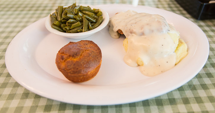 Sugar Kettle Cafe's kick awesome chicken friend steak