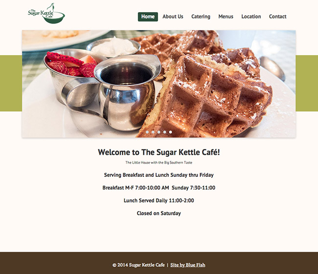 Sugar Kettle Cafe's new site